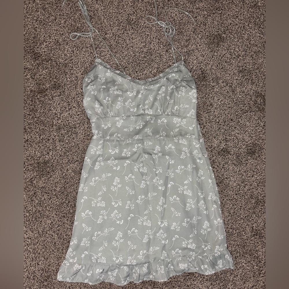 Abercrombie & Fitch Olive Green Strap Sundress